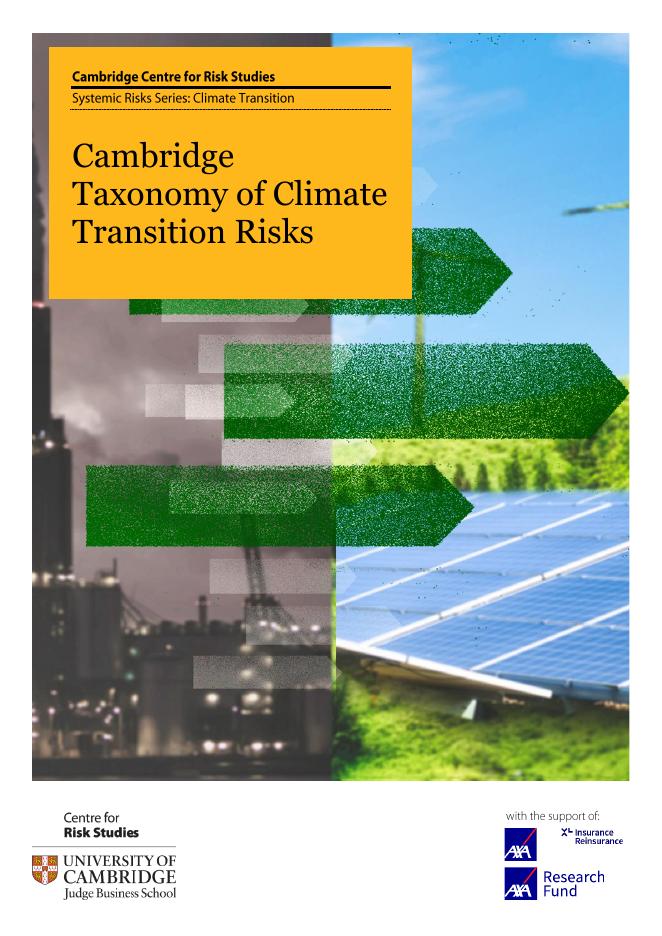 剑桥风险研究中心：2025年剑桥气候转型风险分类（英文版）海报