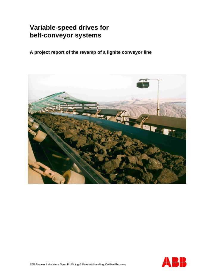 ABB Variable-speed drives for belt-conveyor systems 说明书