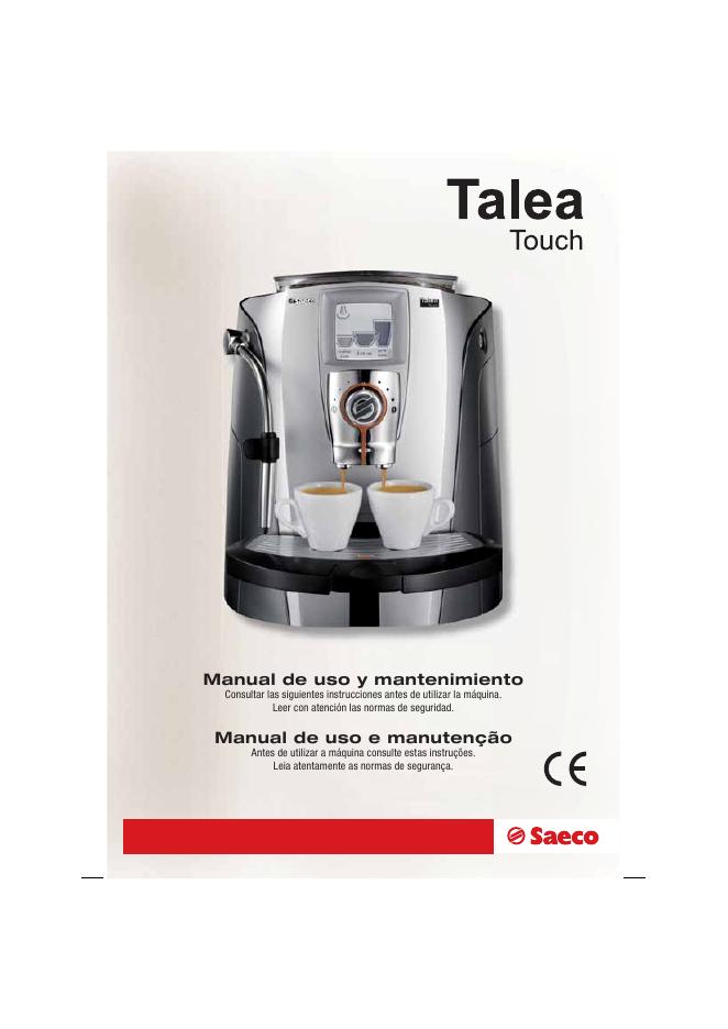saeco Type SUP-032<em>AR</em> 用法说明(英文)