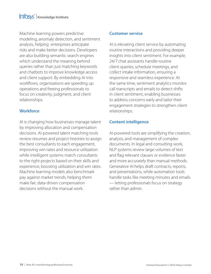 印孚瑟斯Infosys：2025年人工智能如何改变专业服务报告（英文版）_第9页