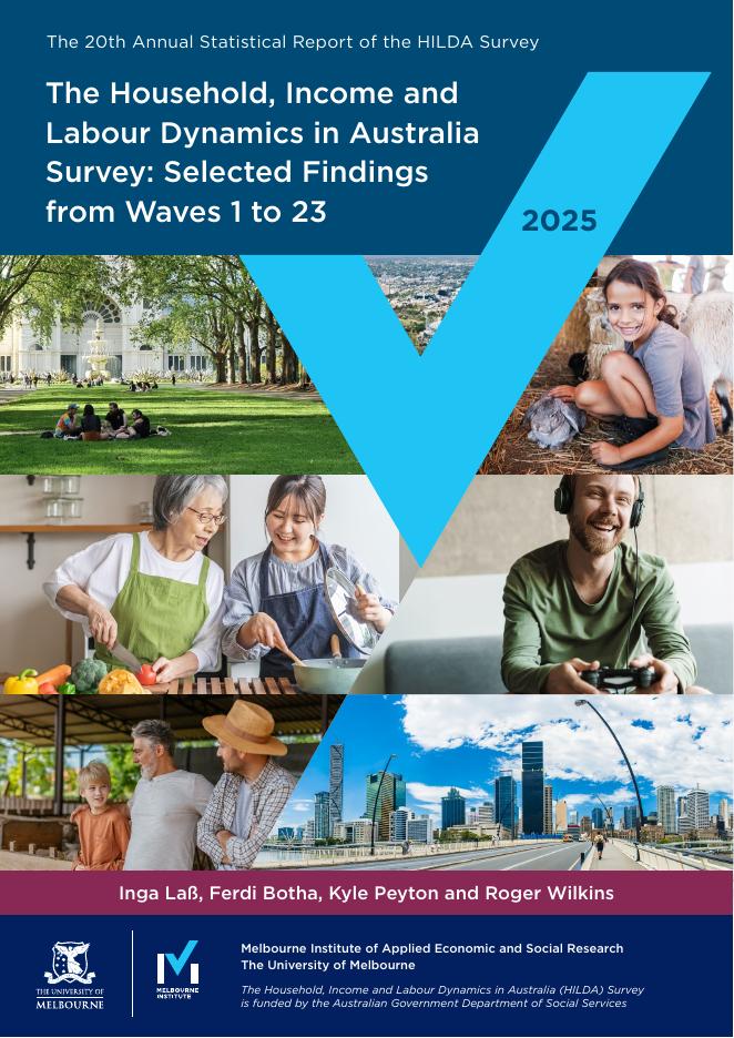 墨尔本大学：2025年澳大利亚家庭、收入与劳动力动态调查报告（第20版）（英文版）海报