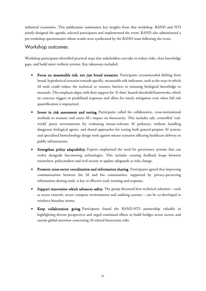 Rand兰德：2025年不确定人工智能（AI）未来下的生物安全治理研究报告（英文版）_第6页