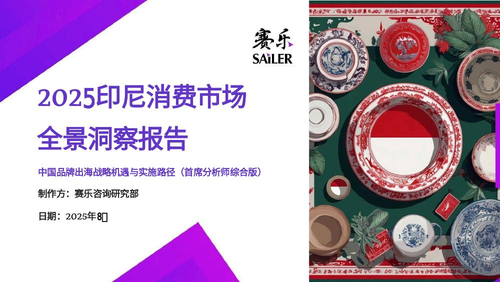 赛乐：2025年印尼消费市场全景洞察报告海报