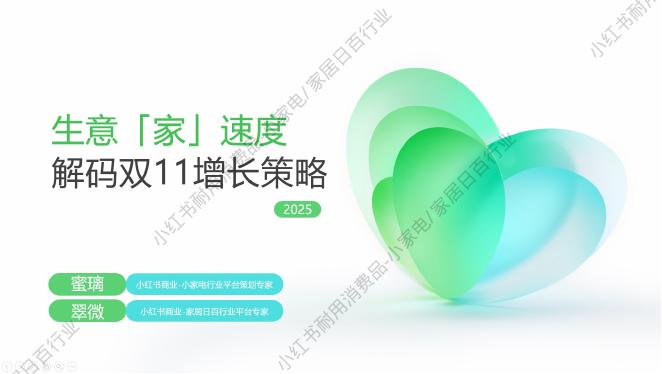 小红书：生意（家）速度解码双11增长策略