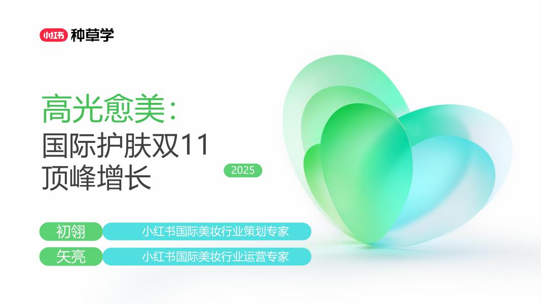 小红书：高光愈美:国际护肤双11顶峰增长