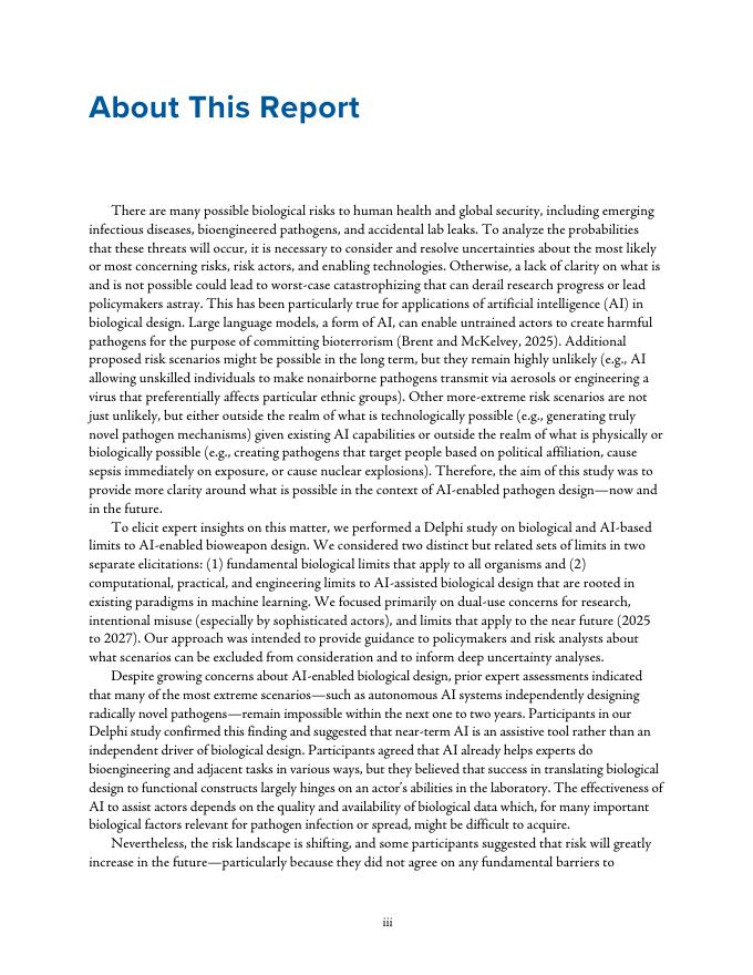 Rand兰德：2025年理解人工智能病原体设计的理论局限性-德尔菲研究的见解报告（英文版）_第3页