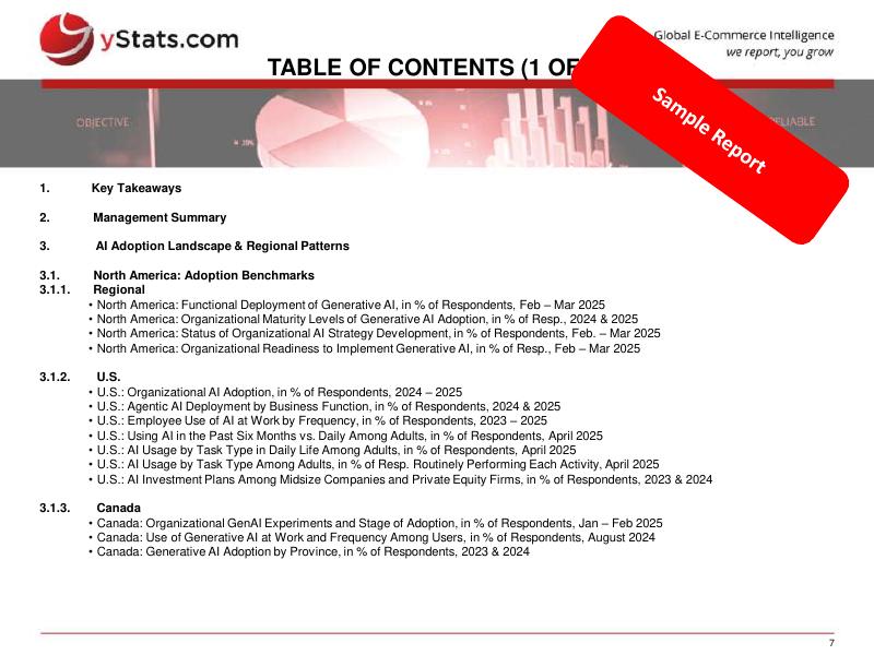 yStats：北美支付和电子商务中的人工智能：2025年的扩展、投资回报和监管准备样本报告（英文版）_第7页
