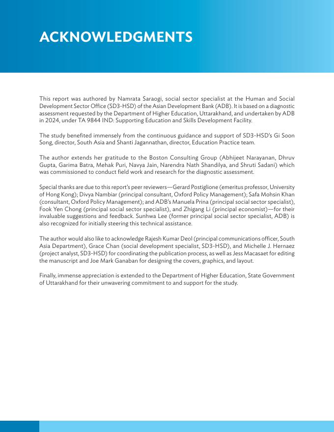 ADB亚洲开发银行：2025年超越学位：印度北阿坎德邦高等教育改革之路报告（英文版）_第8页