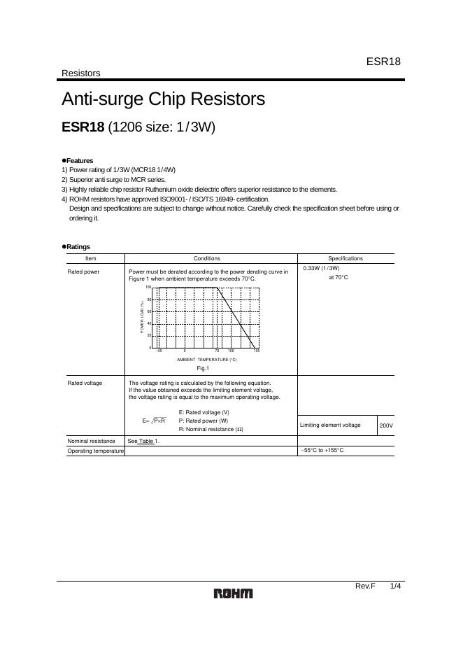 ROHM ESR18EZPJ 说明书