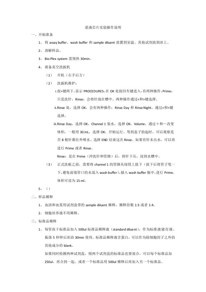 悬液<em>芯片</em>实验操作说明 海报