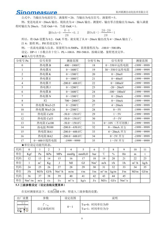 杭州联测自动化技术有限公司60段人工智能PID温控器使用说明书_第9页