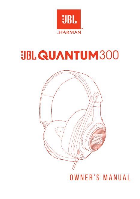 JBL QUANTUM300 <em>游戏</em>耳机使用说明书