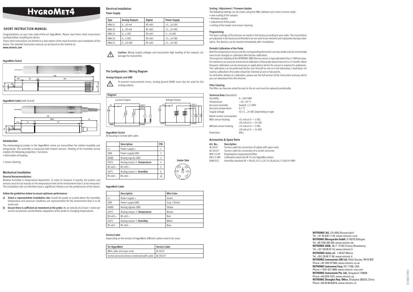 HygroMet4 使用说明