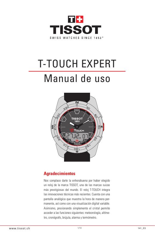 T-TOUCH EXPERT手表使用说明书