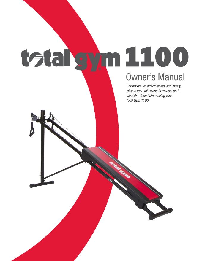 Total Gym 1100使用说明书