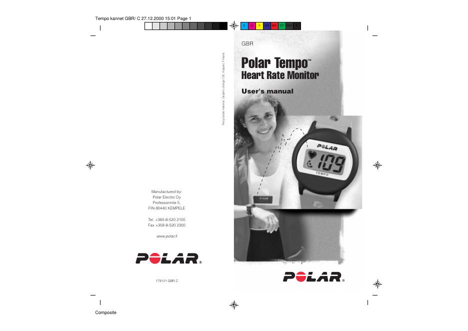 Polar Tempo 心率监测器使用说明书