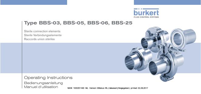 Type BBS-03, BBS-05, BBS-06, BBS-25 Sterile connection elements使用说明书
