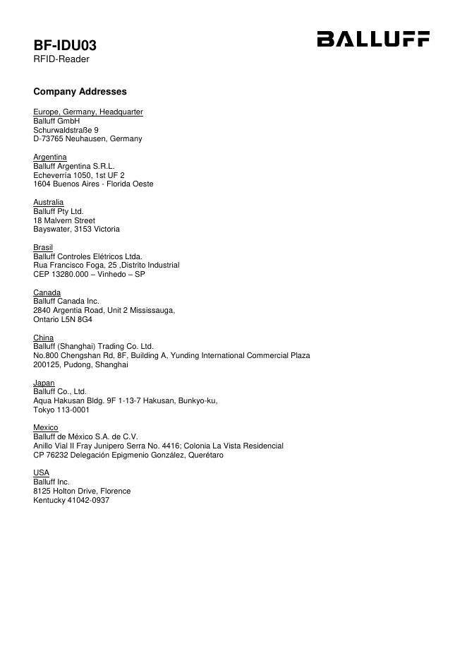 BF-IDU03 RFID-Reader使用说明书