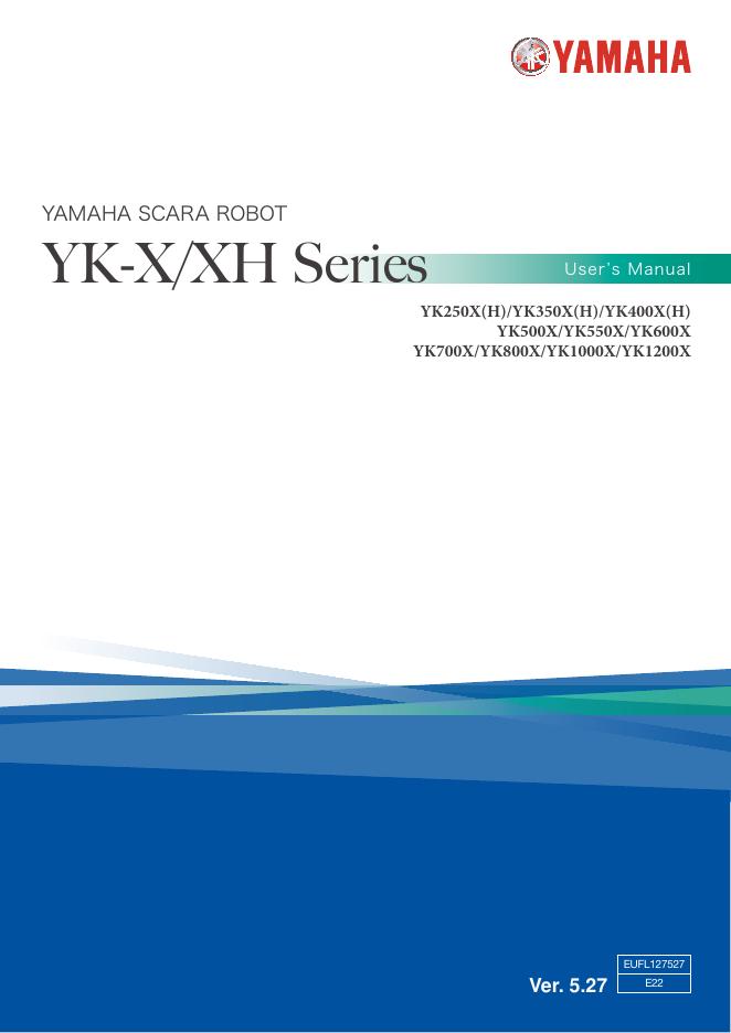 YAMAHA YK-X series SCARA robot 使用说明书