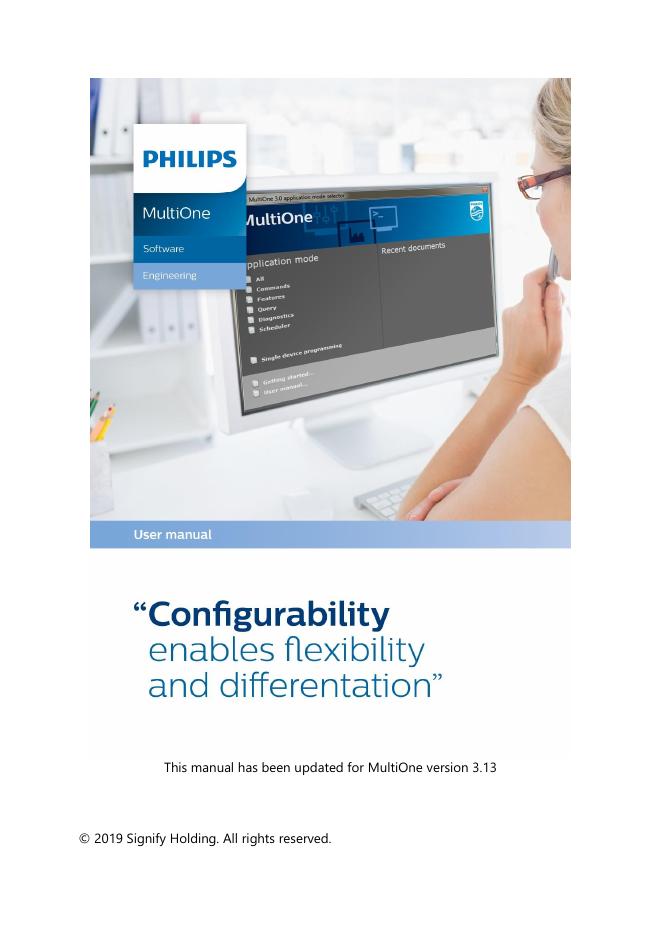 Philips MultiOne软件操作说明