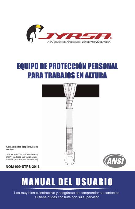 JIRA®防坠落锚点（JYR-PF、SS-PF、SS-PPF）使用说明书