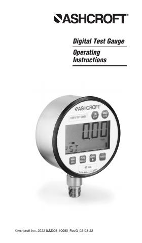 Ashcroft数字测试表使用说明