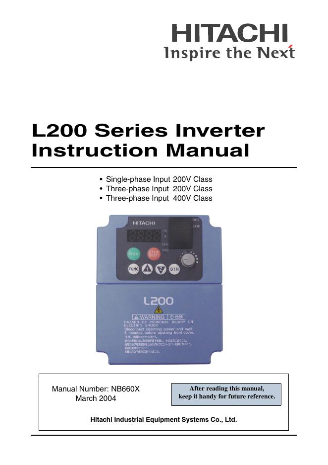 L200系列逆变器说明书