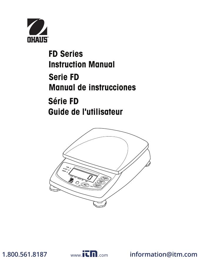 FD系列称重仪器使用说明书