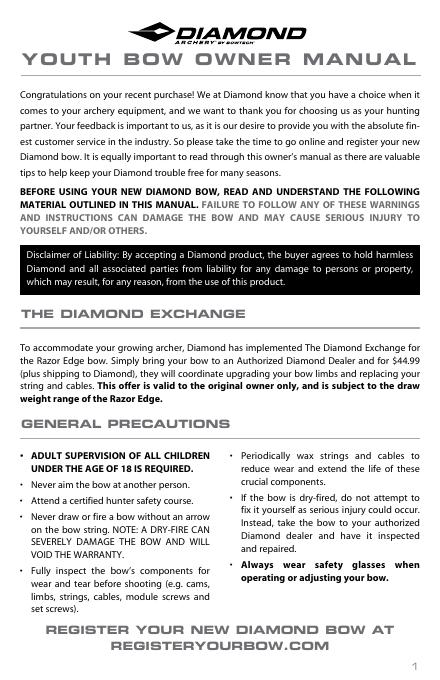 Diamond弓说明书