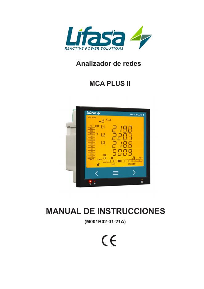 MCA PLUS II 2 MCA PLUS II 使用说明书