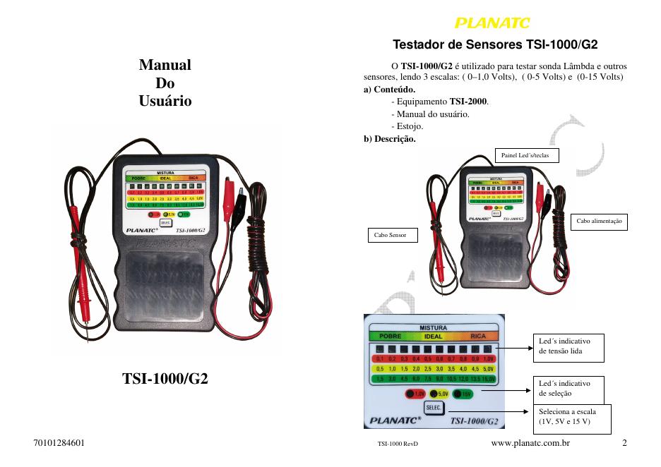 TSI-1000/G2传感器测试仪说明书