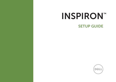 戴尔灵越™Inspiron™笔记本电脑使用说明书