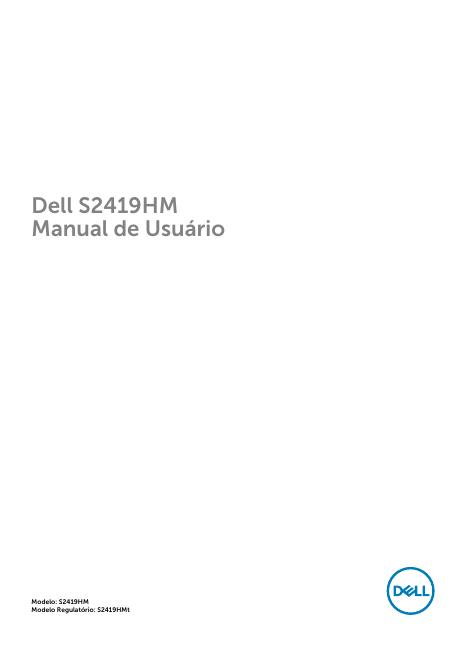 戴尔S2419HM显示器说明书