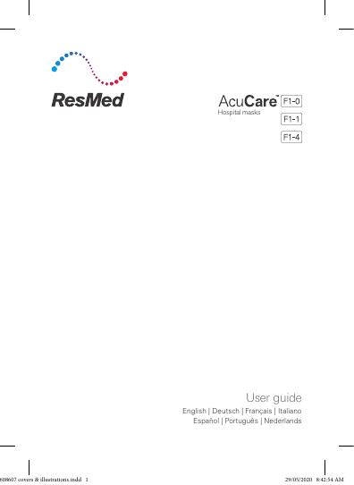 AcuCare F1系列面罩使用说明书