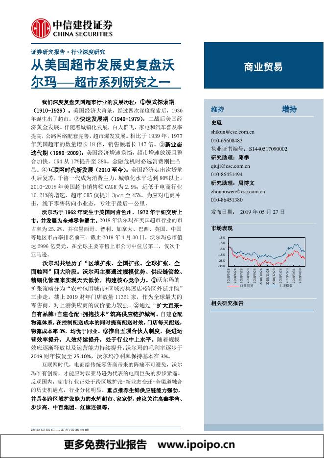 中信建投证券：从美国超市发展史复盘沃尔玛海报