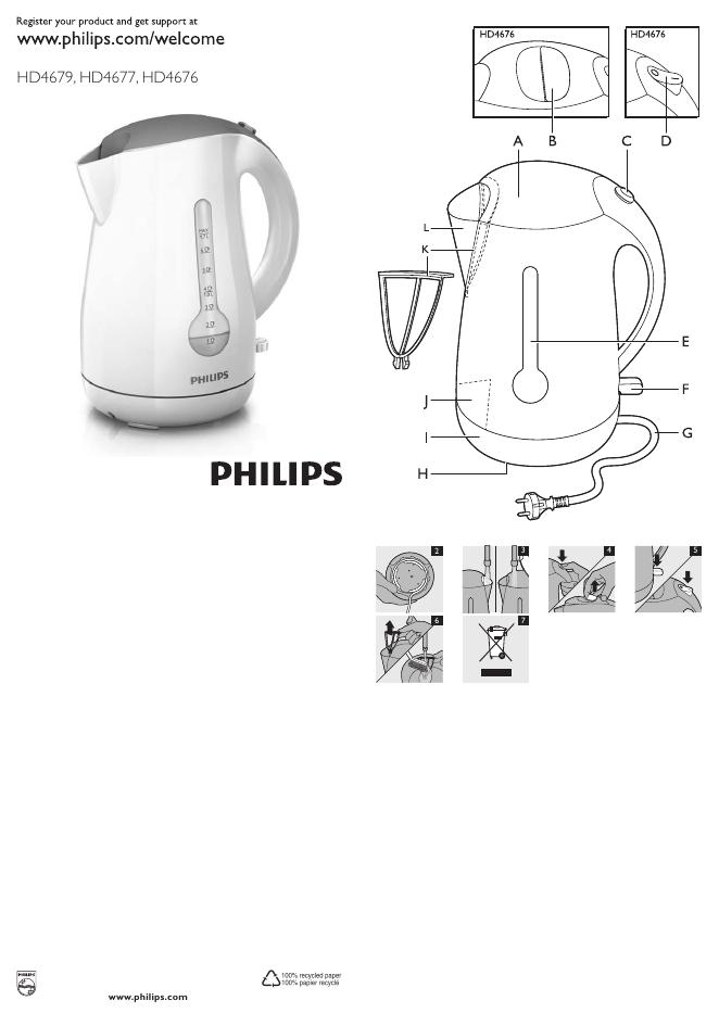PHILIPS HD4679/4677/4676 用户手册(1)