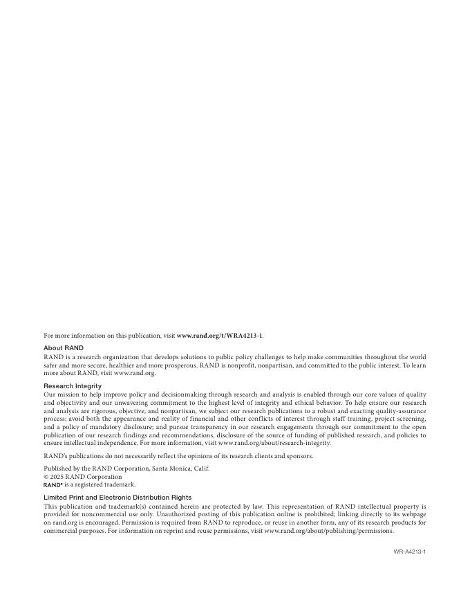 Rand兰德：2025年优先考虑可行和有影响力的行动，以实现人工智能在生物学中的安全开发和使用报告（英文版）_第2页