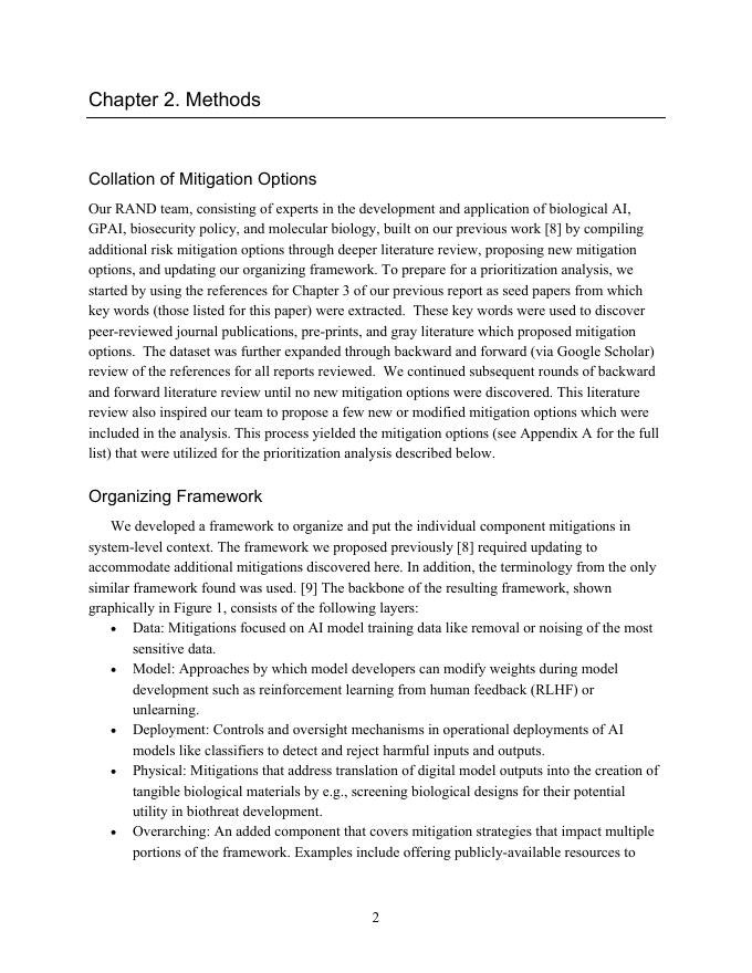 Rand兰德：2025年优先考虑可行和有影响力的行动，以实现人工智能在生物学中的安全开发和使用报告（英文版）_第8页