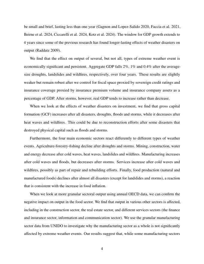 国际清算银行：天气灾害的宏观经济影响：全球和部门分析（英文版）_第6页