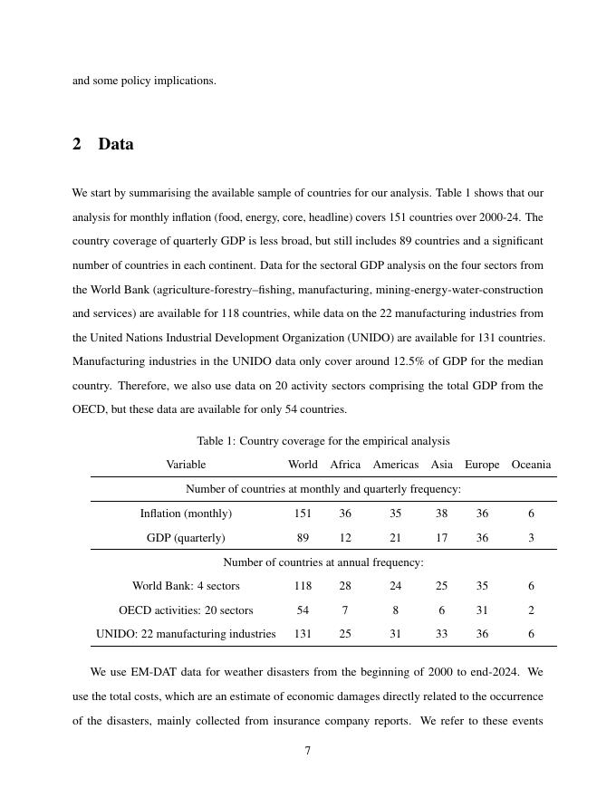国际清算银行：天气灾害的宏观经济影响：全球和部门分析（英文版）_第9页