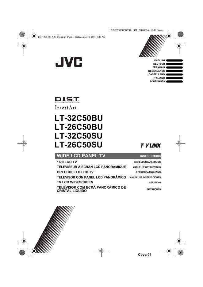 JVC LT-32/26C50BU/LT-32C50SU/26C50SU 用户手册