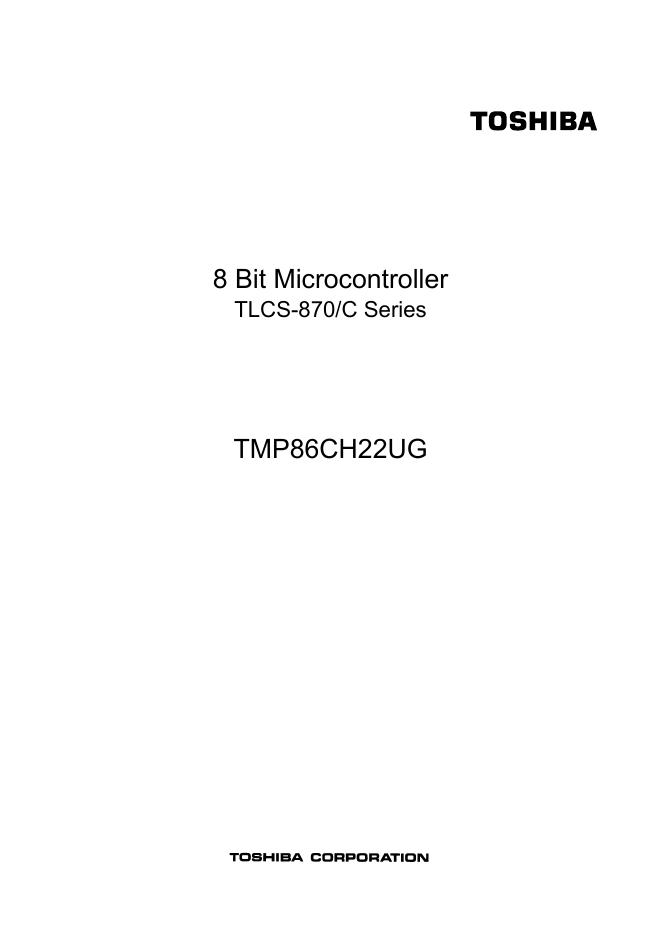 TOSHIABA TMP86CH22UG 用户手册