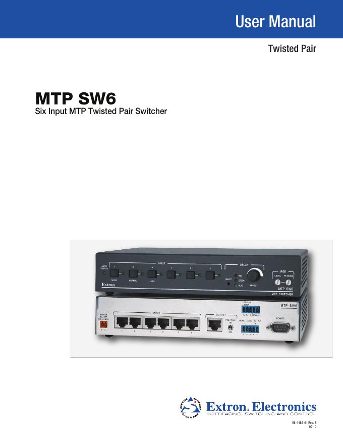MTP SW6 用户手册