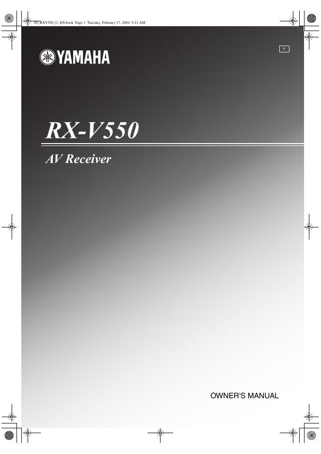 YAMAHA RX-V550 用户手册