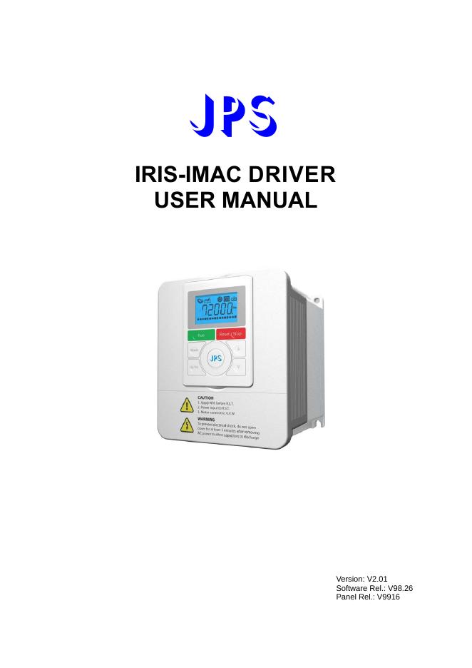 JPS IRIS-IMAC-DRIVER 用户手册