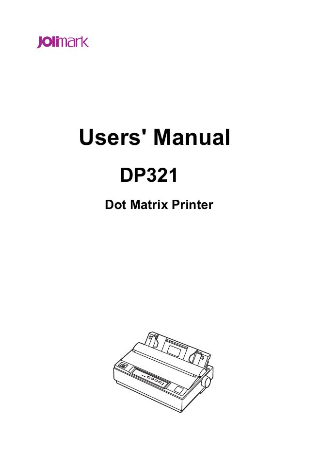 Jolimark DP321打印机 用户手册