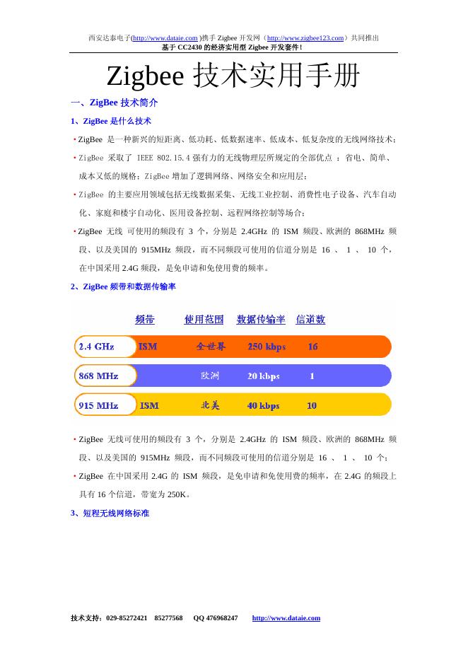 Zigbee 技术 实用手册