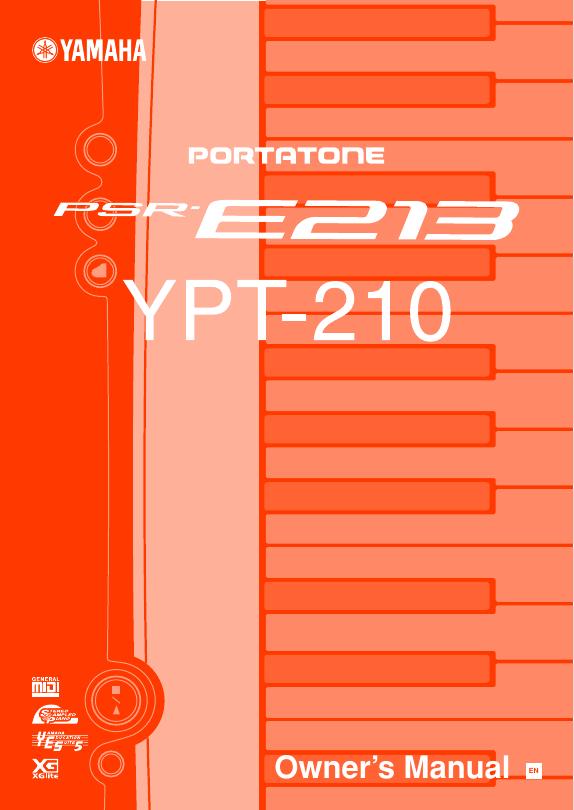 YAMAHA YPT-210电子琴 使用手册