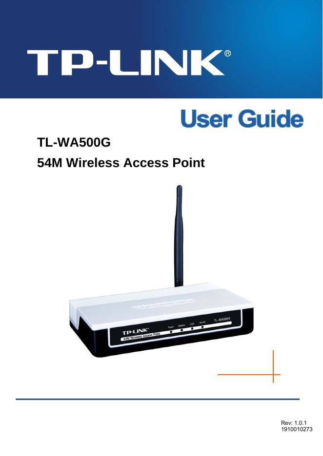 TP-LINK TL-WA500G 用户手册