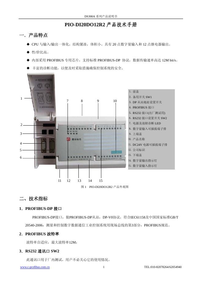 PIO-DI20DO12R2 产品技术手册